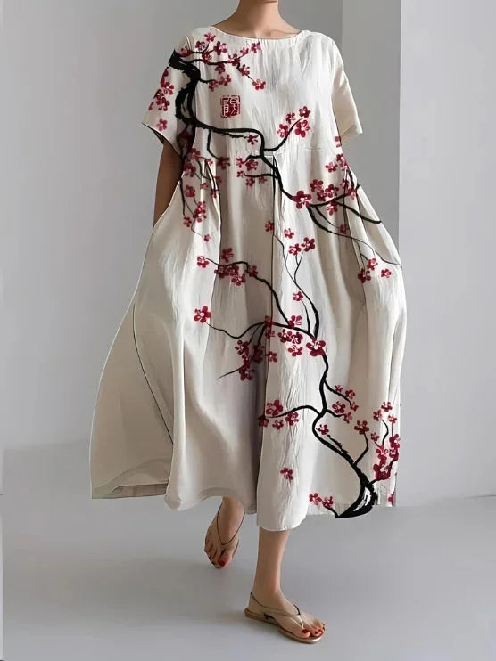 Jailyn Floral Maxi Dress in Cherry Blossom featuring a soft, comfortable fabric with a Avanna floral design perfect…