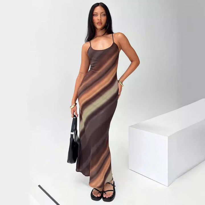 "Aubrey women's maxi dress featuring stylish ombré tones in a flowing design perfect for casual and formal events."