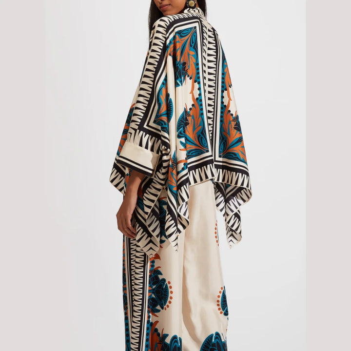 "Aryiah Bohemian Set featuring a tie-dye top and flowy skirt for spring days, made of soft and breathable fabric."