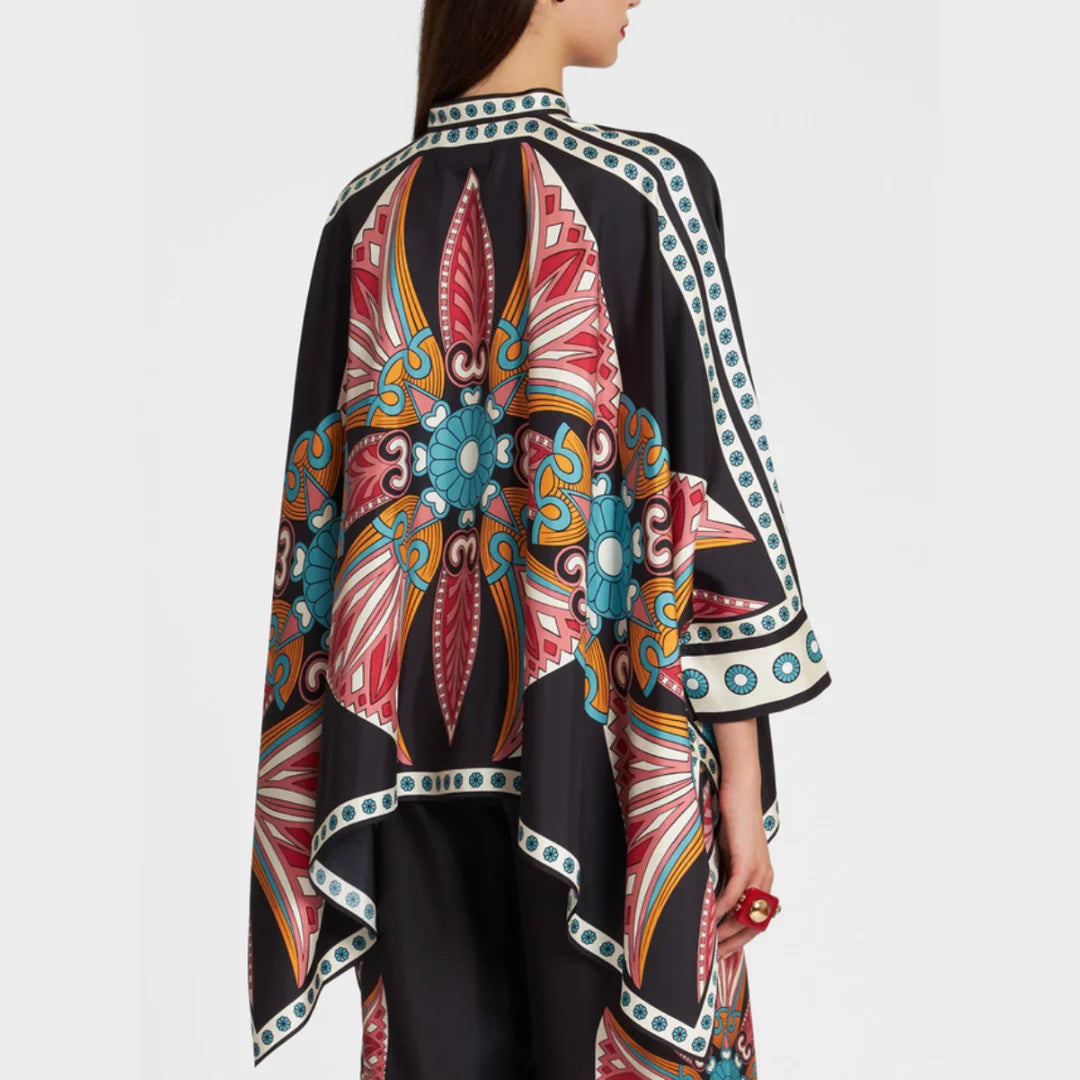 "Aryiah bohemian set for spring days, featuring versatile design with a stylish and comfortable blend of fabrics in earthy…