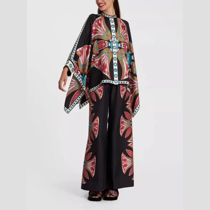 Black1 Aryiah bohemian set featuring versatile design for spring days with a relaxed and trendy vibe.