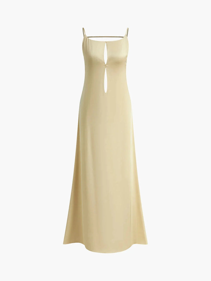 Zylah backless maxi dress for women, featuring sleek straps and airy fabric ideal for summer outings and casual events.