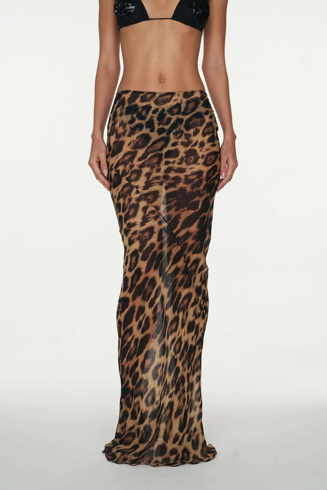 Women's floor-length skirt in animal print, made from silky smooth fabric, flowing design perfect for everyday wear and…