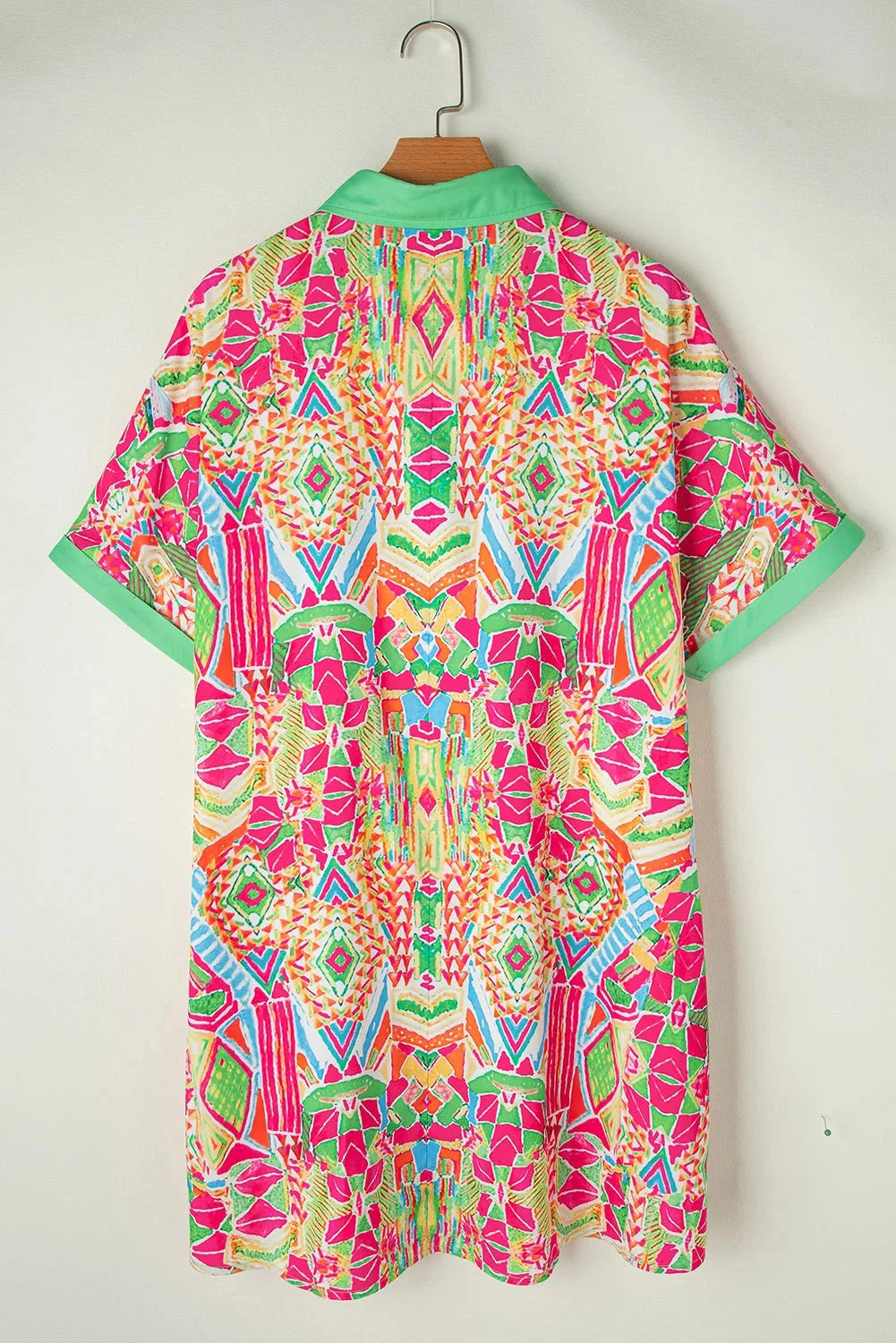 "Blessyn shirt dress in vibrant color with chic button-down detail, made from soft, breathable fabric for comfortable everyday…
